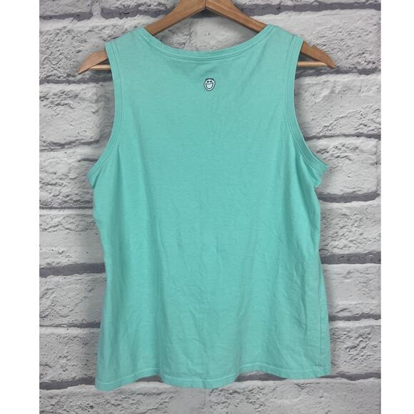 Life is Good Women M Tropical Coastal Nautical Resortwear Pineapple Graphic Tank - Picture 4 of 8